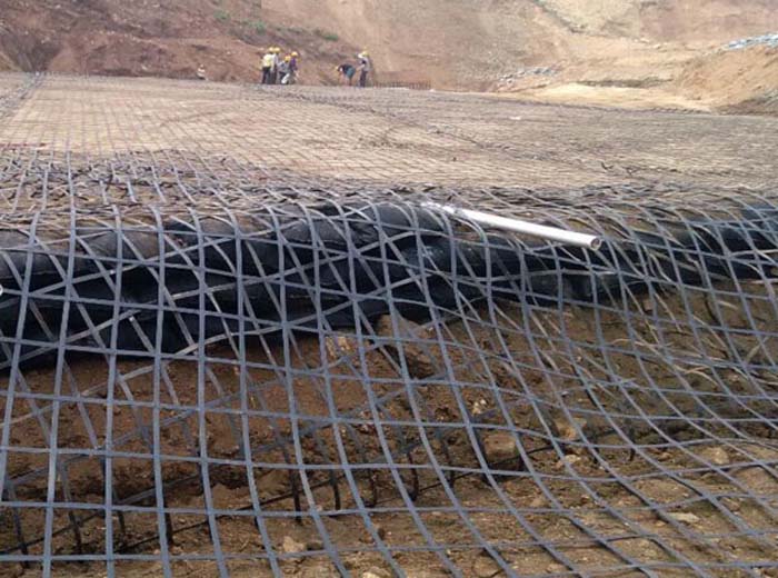 鋼塑土工格柵案例